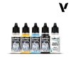 Vallejo 70265 Model Color Set Karonkids Velociraptor (5 x 18 ml + Mini + 2 x Brush + Wooden Box)